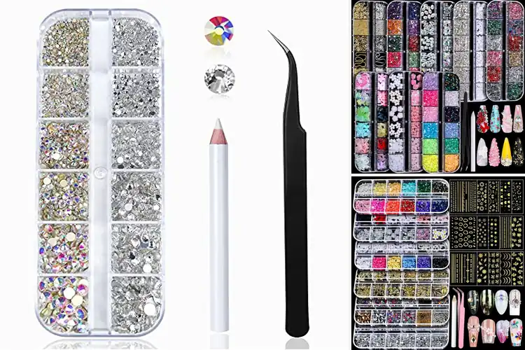 Detailed view of Best Rhinestones for Nail Art: Sparkle with Stunning Designs