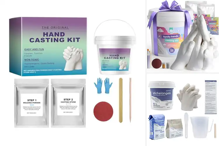 Detailed view of Best Romantic Hand Casting Gifts: Preserve Love in 3D