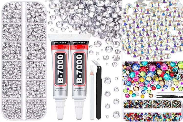 Detailed view of Best Round Rhinestones: Sparkle & Durability for DIY Crafts