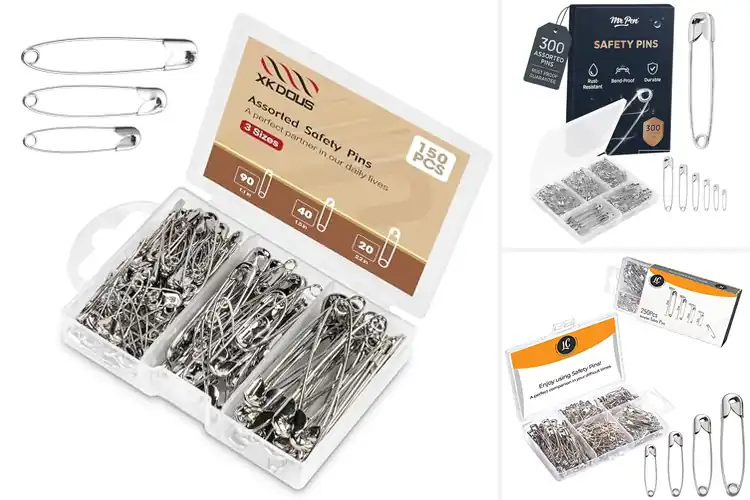 Detailed view of Best Safety Pins With Storage Box