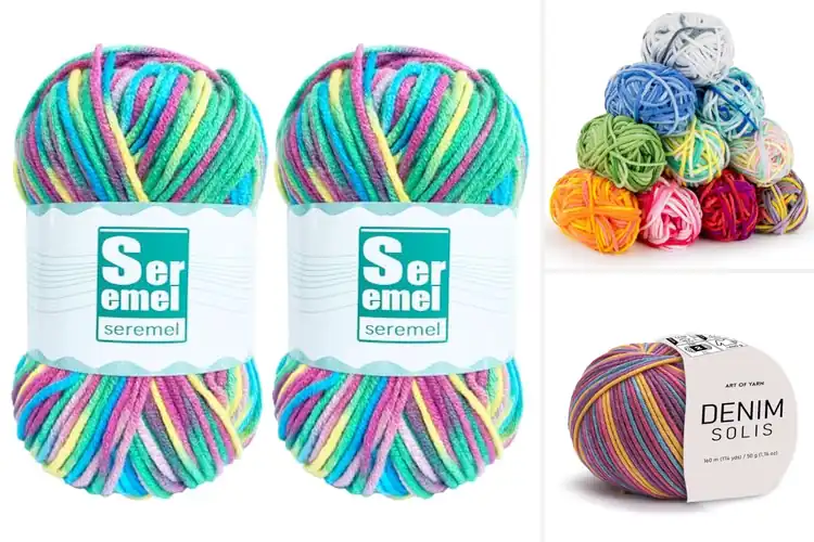 Detailed view of Best Solid And Variegated Yarn Colors