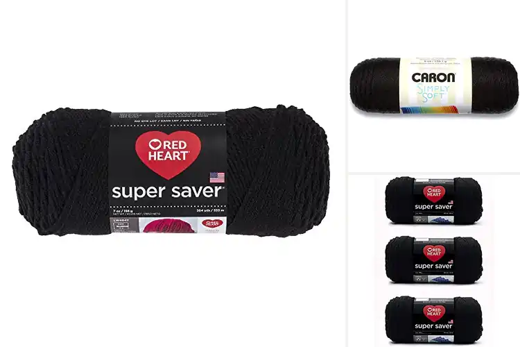 Detailed view of Best Solid Black Yarn For Garments And Accessories