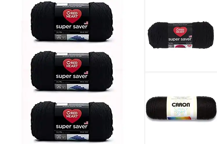 Detailed view of Best Solid Black Yarn