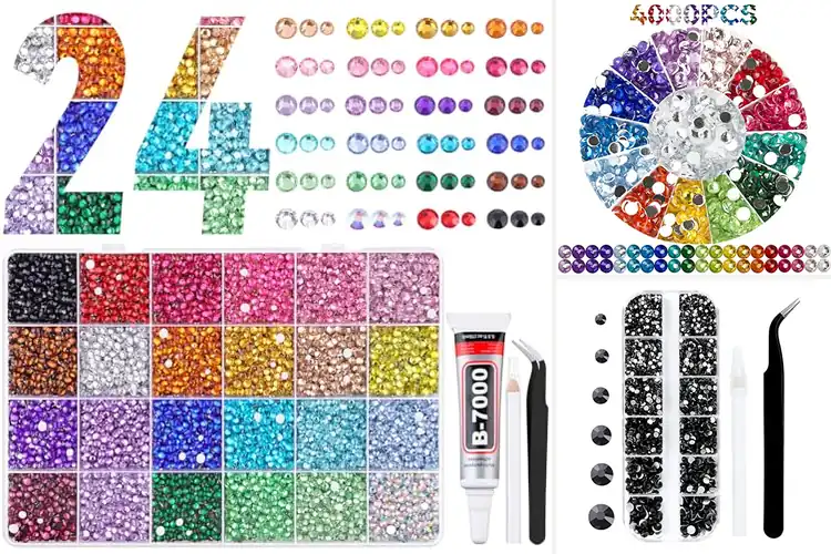 Detailed view of Best Sparkly Rhinestones for Art: Top 10 Picks to Shine