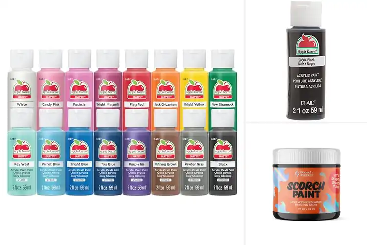 Detailed view of Best Stencil Paints