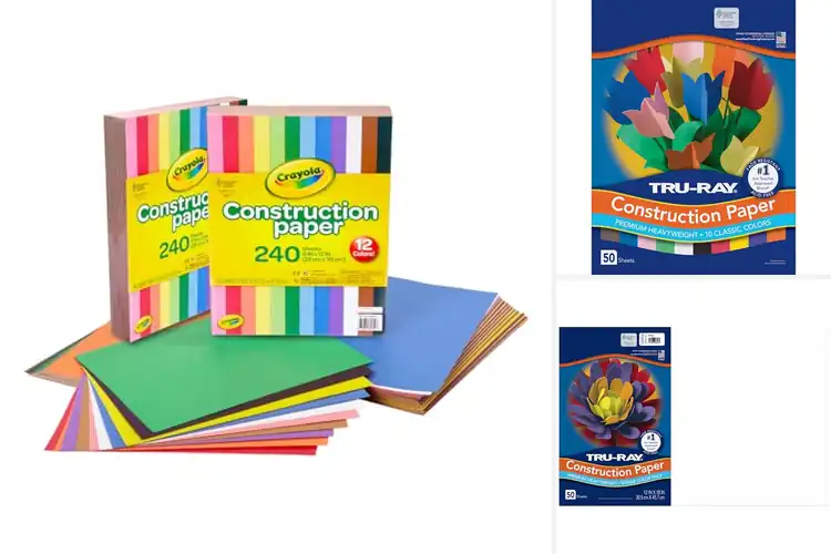 Detailed view of best sulphite construction papers for classrooms