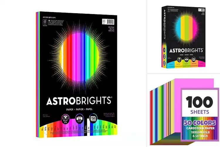 Detailed view of best vibrant multi-color paper packs