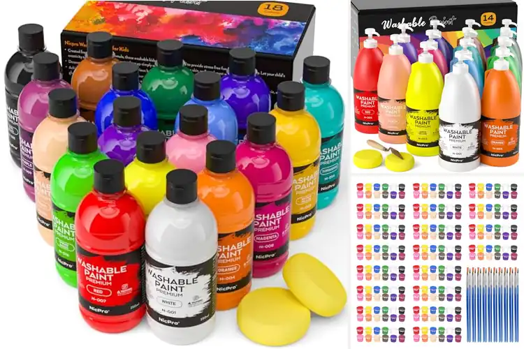 Detailed view of Best Washable Acrylic Paints