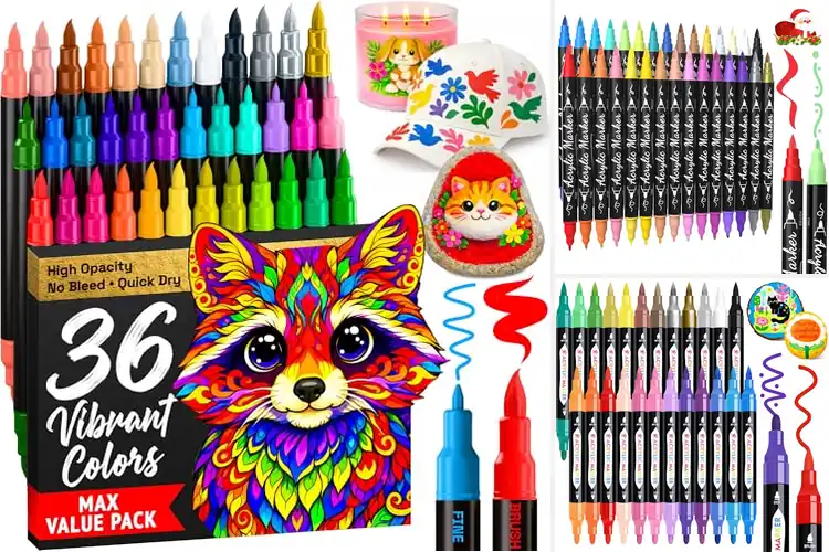 Detailed view of Best Water Resistant Acrylic Markers