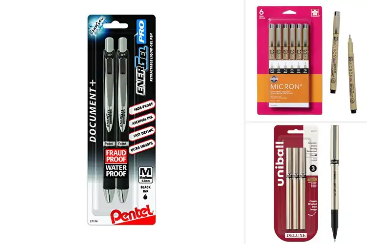 Detailed view of Best Waterproof Pens