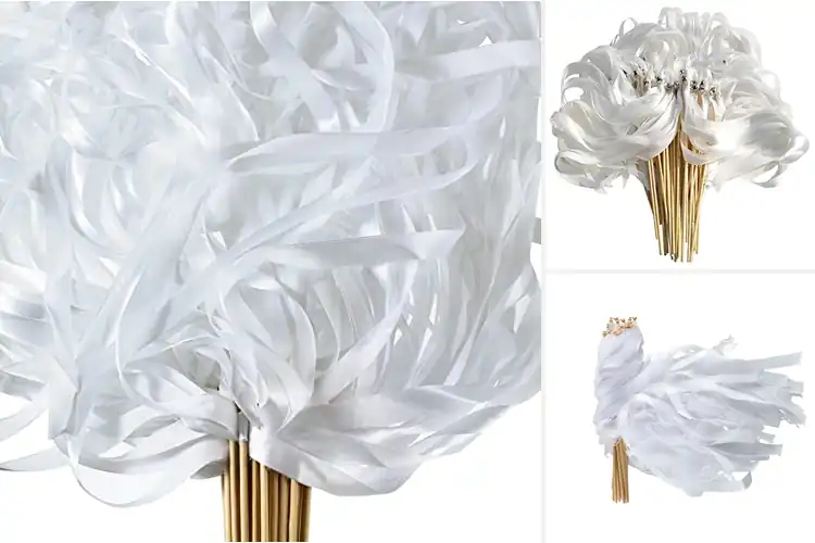 Detailed view of Best Wedding Streamers for a Bright, Joyful Celebration