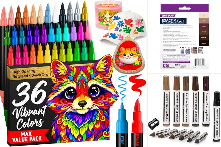 Detailed view of Best Wood Paint Pens for Smooth, Easy Coloring