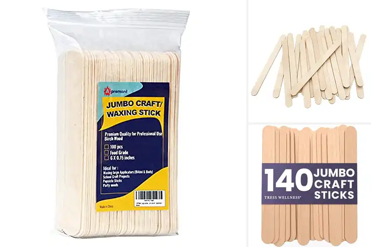 Detailed view of Best Wooden Craft Sticks